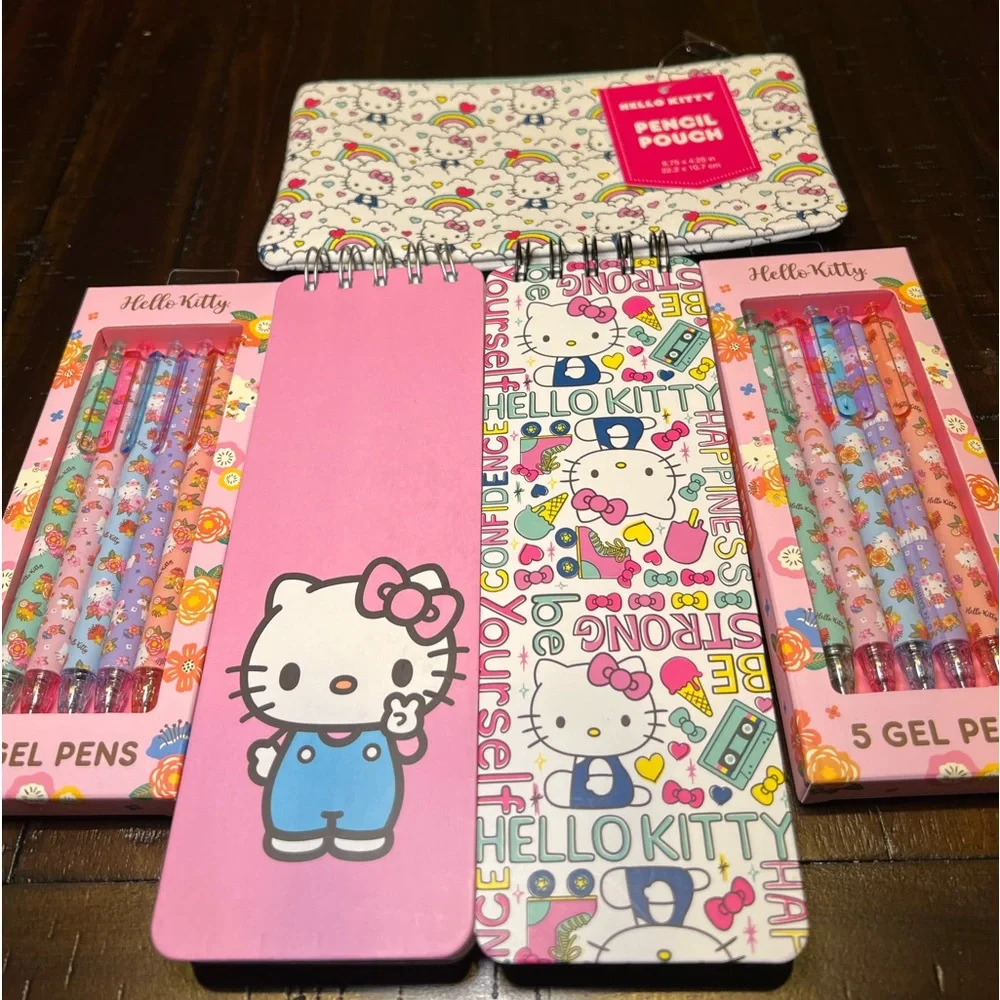 Hello Kitty Stationery Paper Pencils 5 Piece Bundle
